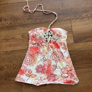 Self Esteem Y2K Boho Halter Top